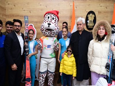 जम्मूत तिसऱ्या खेलो इंडिया हिवाळी क्रीडा स्पर्धांसाठीचा शुभंकर, संकल्पना गीत, जर्सीचे अनावरण
