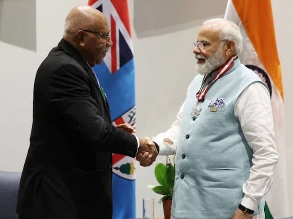 PM Narendra Modi meeting Republic of Fiji PM