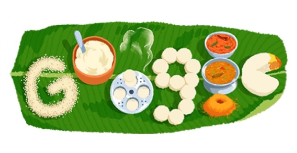 Google special doodle  Idli
