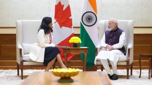 कॅनडाच्या परराष्ट्र मंत्र्यांनी पंतप्रधान मोदी आणि जयशंकर यांची घेतली भेट