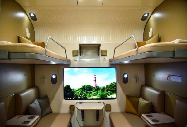 luxury  Vande Bharat Sleeper First AC compartment