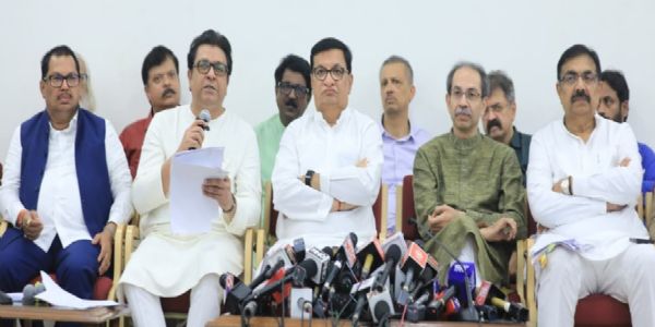सत्तेतील तीन पक्षांसाठी निवडणूक आयोग काम करत नाही - राज ठाकरे