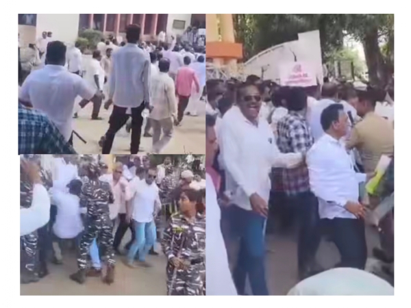प्राथमिक दूध संस्थांच्या उत्पादकांनी काढलेला गोकुळवर मोर्चा