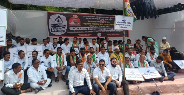 शेतकऱ्यांच्या प्रश्नावरती राकपा एसपी पक्षाचे आंदोलन