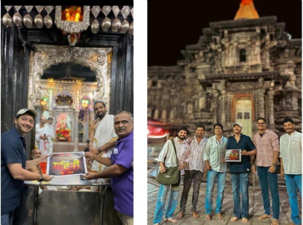 श्री अंबाबाई मंदिरात श्रेयस तळपदे अजय मयेकर