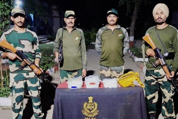 BSF Seizes Heroin Ice Drugs India-Pakistan Border