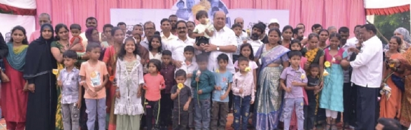 शतायुषी व्हा  स्नेहमेळाव्यात मंत्री हसन मुश्रीफ