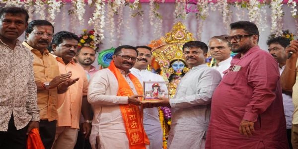 शेतकऱ्यांना बळ दे; आ. रासने यांची काली माते चरणी प्रार्थना