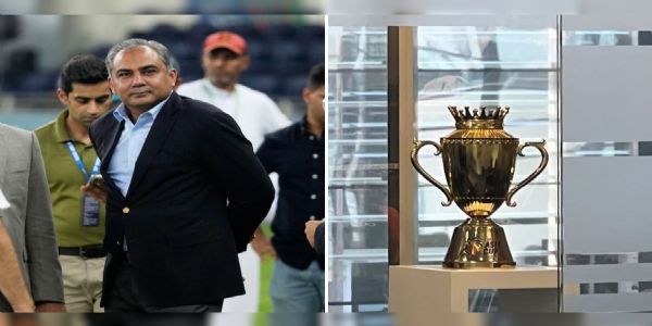 भारताची विजयी ट्रॉफी मोहसिन नकवी यांनी अबूधाबीमध्ये ठेवली