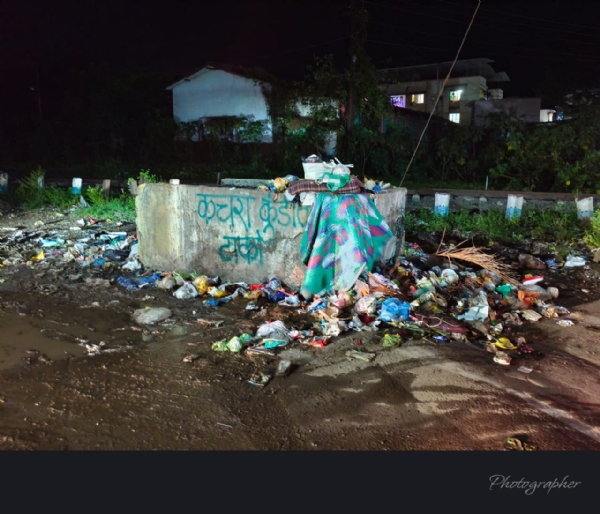 नेरळ ग्रामपंचायत हद्दीत कचऱ्याचे साम्राज्य!