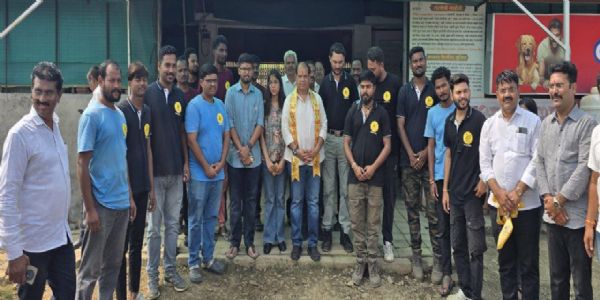 वसा पशु सेवा केंद्रास प्रविण पोटे पाटील यांची भेट