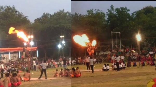 श्री हनुमान व्यायाम प्रसारक मंडळाचा १०१ वा विजयादशमी महोत्सव  ५ हजारावर विद्यार्थ्यांनी सादर केल्यात चित्तथरारक कवायती