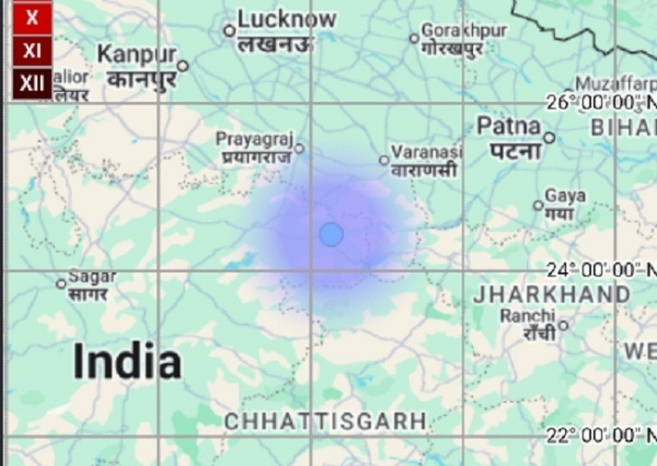 Earthquake of magnitude 3.1  Singrauli