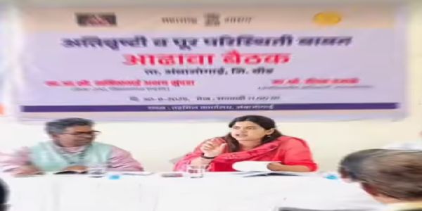 बीड - अंबाजोगाई तहसील कार्यालयात नैसर्गिक आपत्ती बैठक संपन्न