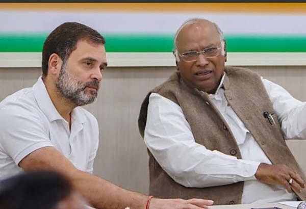 Congress president Kharge and Rahul Gandhi