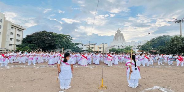 राष्ट्र सेविका समिती छत्रपती संभाजीनगरतर्फे सघोष पथसंचलन