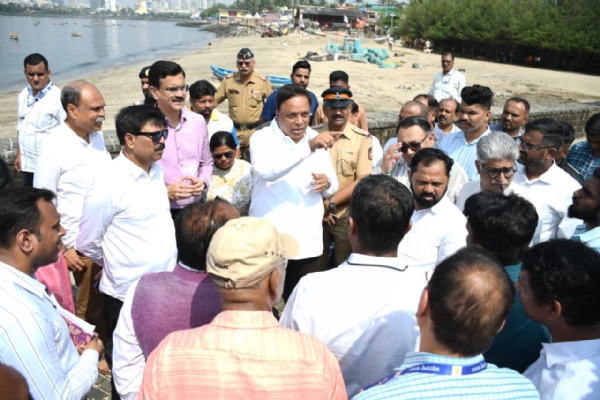 माहिम किल्ला पाहणी आशिष शेलार