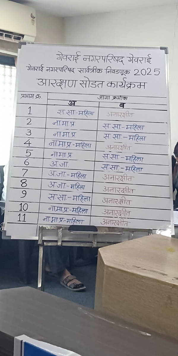 अ