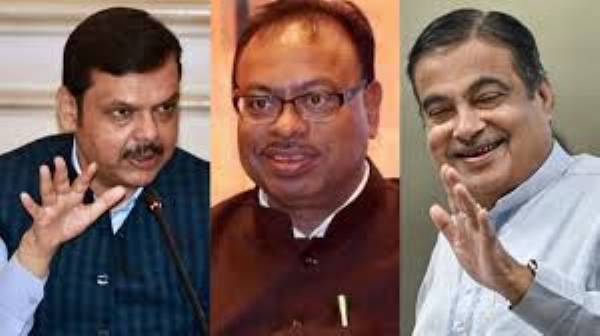 फडणवीस गडकरी बावनकुळे फडणवीस गडकरी बावनकुळे