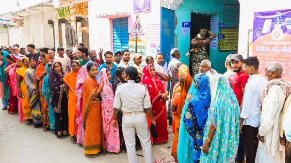 बिहार मतदान फोटो