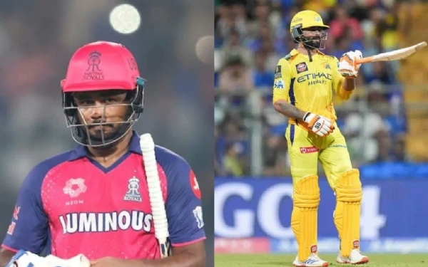 संजू सॅमसन आणि रविंद्र जडेजा संजू सॅमसन आणि रविंद्र जडेजा