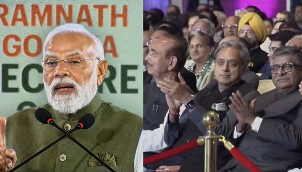 पंतप्रधान मोदींची काँग्रेसवर टीका; शशी थरूर यांनी केले पंतप्रधानांचे कौतुक पंतप्रधान मोदींची काँग्रेसवर टीका; शशी थरूर यांनी केले पंतप्रधानांचे कौतुक