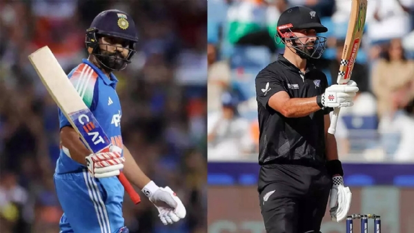 रोहित शर्मा आणि डॅरिल मिशेल रोहित शर्मा आणि डॅरिल मिशेल