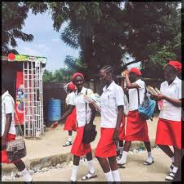 शाळेत जाणाऱ्या नायजेरियन मुलांचा संग्रहित फोटो शाळेत जाणाऱ्या नायजेरियन मुलांचा संग्रहित फोटो