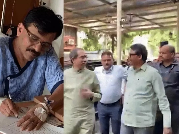 Uddhav Thackeray meets Sanjay Raut