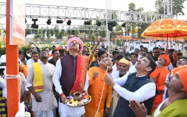 संत जनार्दनस्वामी यांच्या वेरुळ येथील आश्रमात ॐ जगद्गुरू जनशांती धर्म सोहळा