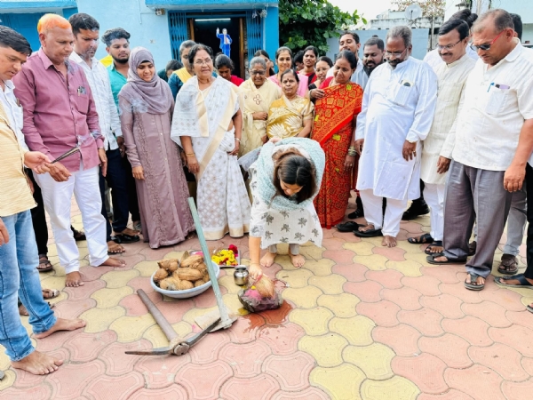 अंबाजोगाई शहरातील मिलिंदनगर येथे सभागृह बांधकामासाठी अंबाजोगाई शहरातील मिलिंदनगर येथे सभागृह बांधकामासाठी