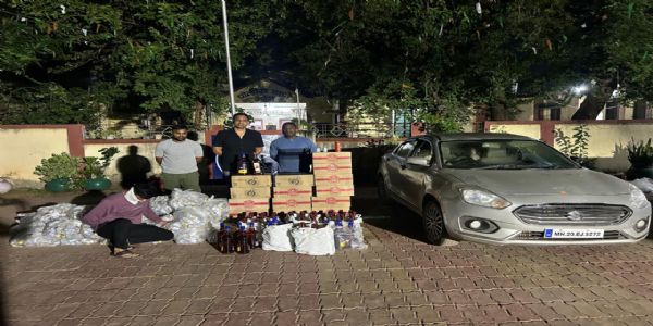 गडचिरोलीत अवैध दारू, चारचाकीसह एकूण ८.६९ लाखांचा मुद्देमाल जप्त