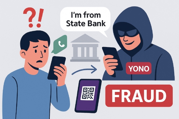 Fraud in the name of State Bank; Rs. 1.90 lakh looted from a citizen of Mangaon with the lure of YONO app Fraud in the name of State Bank; Rs. 1.90 lakh looted from a citizen of Mangaon with the lure of YONO app