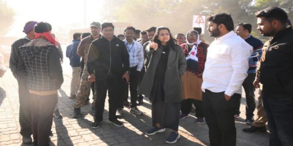 अमरावती महानगरपालिका आयुक्तांकडून स्वच्छता यंत्रणेची पाहणी