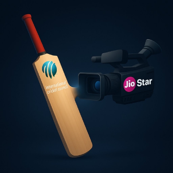 जियोहॉटस्टारसोबत वेगळे होण्याच्या वृत्तांचे आयसीसीकडून खंडन जियोहॉटस्टारसोबत वेगळे होण्याच्या वृत्तांचे आयसीसीकडून खंडन