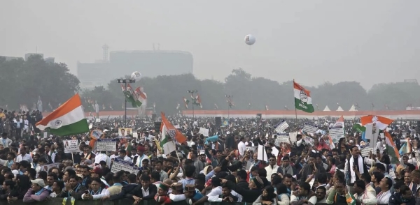 काँग्रेसच्या रॅलीत पंतप्रधान मोदींविरुद्ध वादग्रस्त घोषणाबाजी; भाजप संतप्त काँग्रेसच्या रॅलीत पंतप्रधान मोदींविरुद्ध वादग्रस्त घोषणाबाजी; भाजप संतप्त