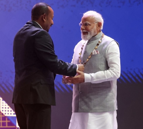 पंतप्रधान मोदींना इथिओपियाचा सर्वोच्च सन्मान प्रदान
