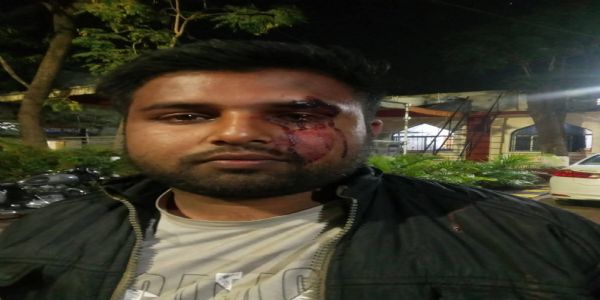 लातूरच्या गंजगोलाईत गुंडागर्दी; पत्रकार आणि त्यांच्या मुलाला बेदम मारहाण