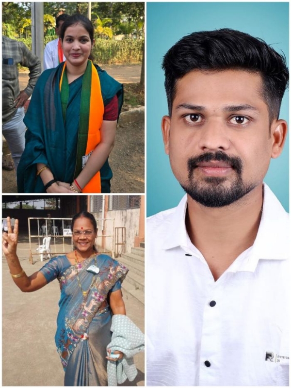 भाजप विजयी नगराध्यक्ष उमेदवार भाजप विजयी नगराध्यक्ष उमेदवार