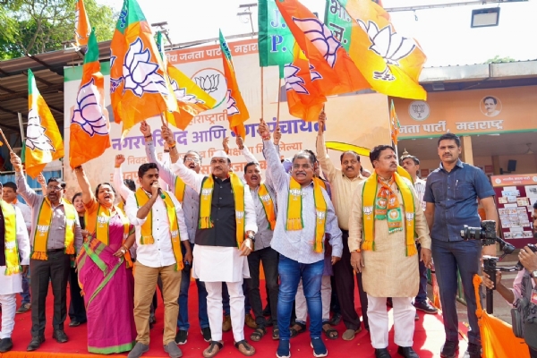 भाजपा जल्लोष