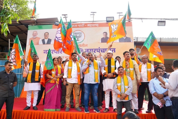 भाजपा जल्लोष