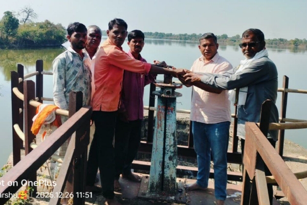 दहेगाव धरणाच्या पाणी लढा यशस्वी शिरजगाव मोझरी, धोत्रा, अनकवाडी, मालधूर येथील शेतकऱ्यांना मिळणार पाणी