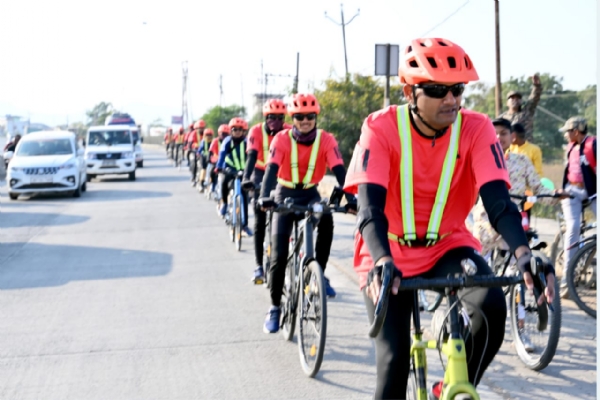 एनसीसी पंतप्रधान सायकल रॅली दिल्लीला रवाना