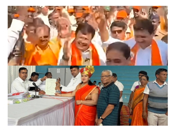 उमेदवारी अर्ज भरण्यासाठी गर्दी