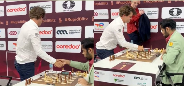 अर्जुन एरिगाईसी आणि  मॅग्नस कार्लसन