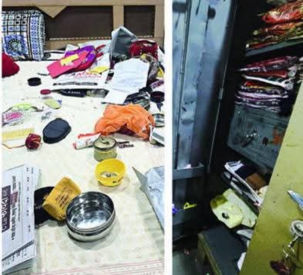 अहमदपूरमध्ये दिवसाढवळ्या धाडसी घरफोडी; २२ लाख ३१ हजारांचा मुद्देमाल लंपास :अहमदपूर शहरातील अंबिका कॉलनी परिसरात दिवसाढवळ्या घरफोडीची एक मोठी घटना घडली असून, अज्ञात चोरट्यांनी एका बंद घराचे कुलूप तोडून सुमारे २२ लाख ३१ हजार ८०० रुपयांचा मुद्देमाल लंपास केला आहे.