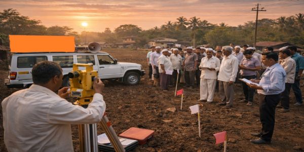 शेतकऱ्यांना दिलासा देण्यासाठी रोहा तालुक्यात ३ जानेवारीला मोजणी मोहिम