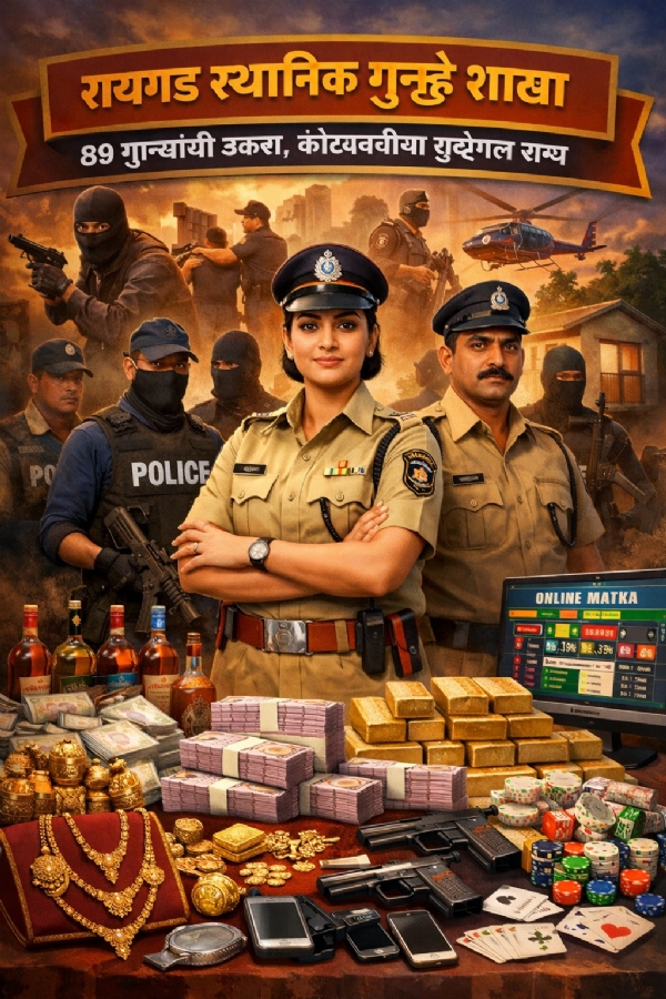 Raigad LCB shines; seized valuables worth over 9 crores in 11 months