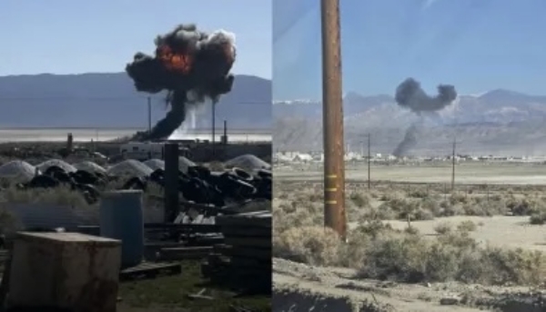 अमेरिकेचे लढाऊ विमान एफ-१६ प्रशिक्षण मोहिमेदरम्यान कोसळले अमेरिकेचे लढाऊ विमान एफ-१६ प्रशिक्षण मोहिमेदरम्यान कोसळले