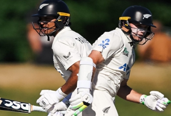 रचिन रविंद्र आणि टॉम लॅथम रचिन रविंद्र आणि टॉम लॅथम